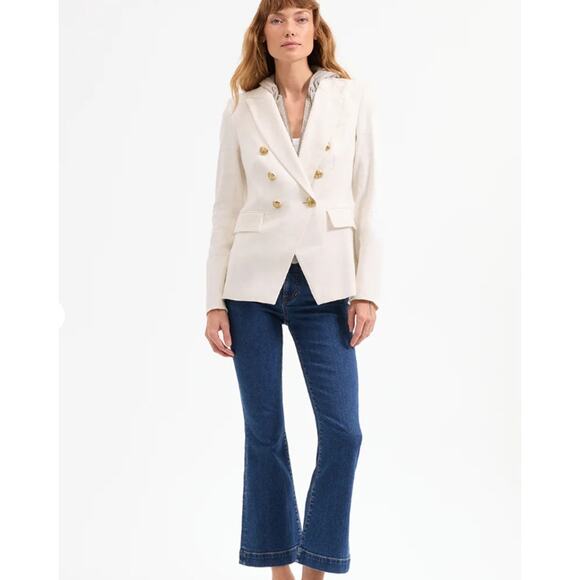 Veronica Beard Jackets & Blazers - Veronica Beard Miller Linen Dickey Jacket in Off White